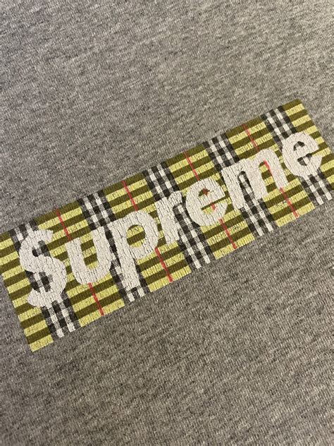 supreme burberry grailed